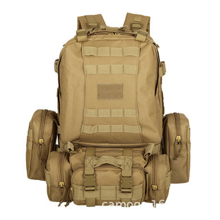 Mochila de montanhismo com sistema MOLLE, mochila tática multifuncional para atividades ao ar livre e esportes de montan