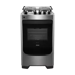 Fogão Consul 4 Bocas cor Inox com Acendimento Automático - CFO4NAR