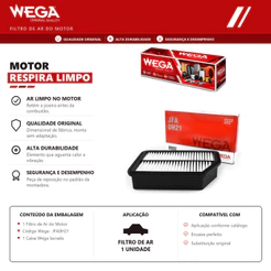 Filtro de ar do Motor I30 IX35 T6 SPORTAGE– Wega JFA0H21