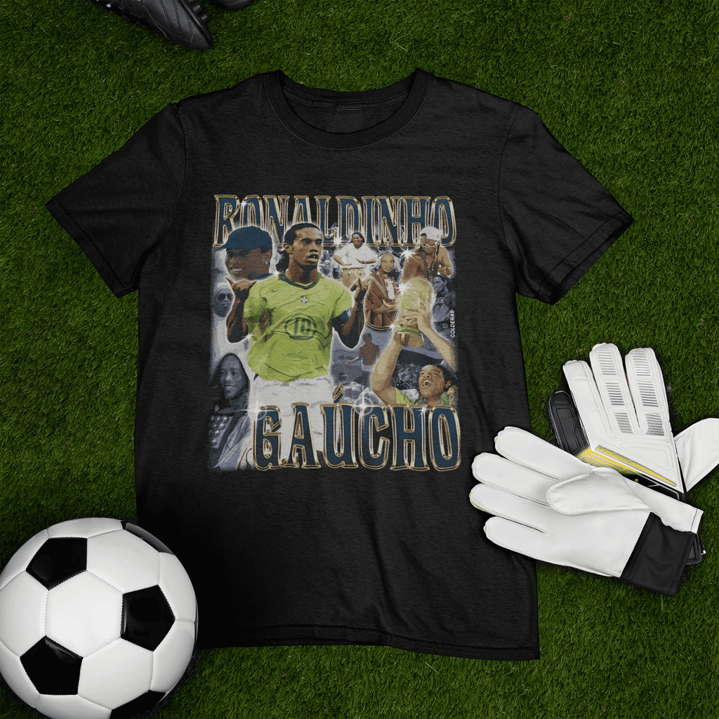 Camiseta Ronaldinho Gaucho Camisa 10 Futebol Jogador 100% Algodao