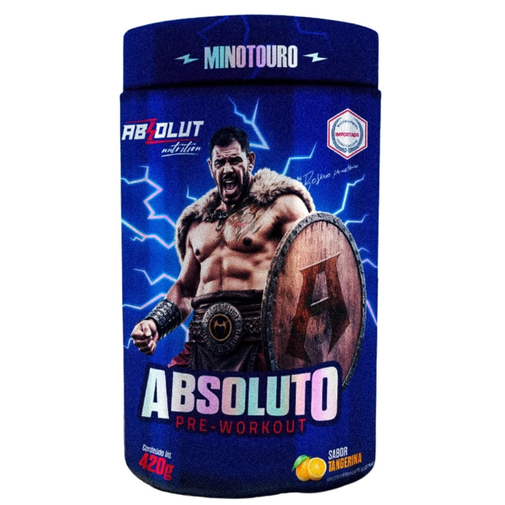 Pre Treino Absoluto Pote Com 420g Sabor Tangerina Absolut Nutrition em Oferta na Shopee