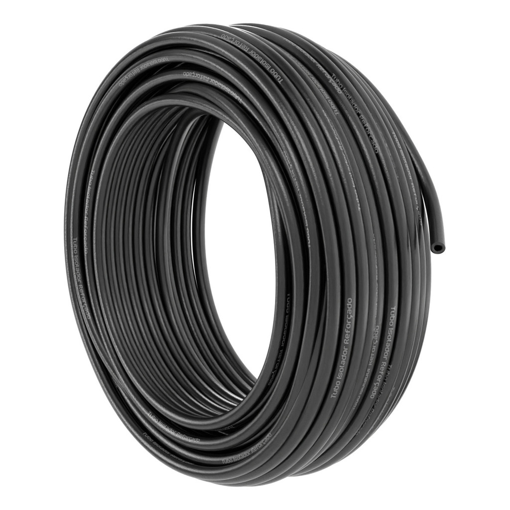 200m Mangueira para Cerca Elétrica 7/16 11mm para Cerca Elétrica Flexível Durável Rural Preto