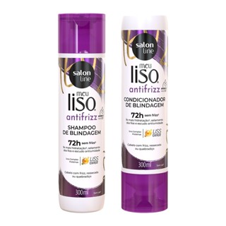 Kit Shampoo e Condicionador Meu Liso Antifrizz em Oferta na Shopee