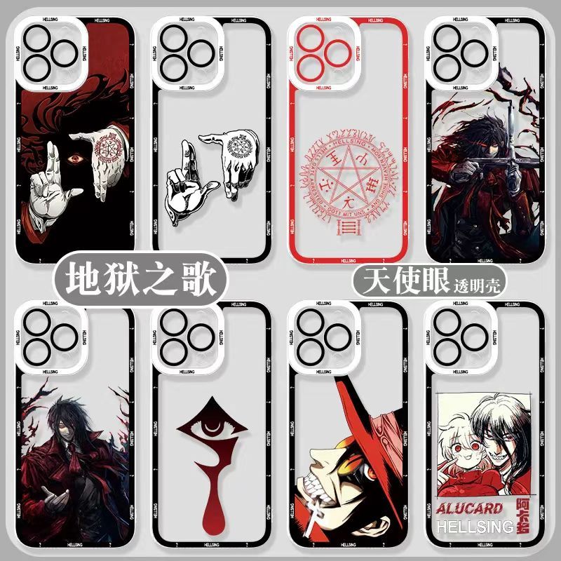 Capa de Telefone Hellsing para Samsung Galaxy A56 5G A55 A16 A06 A15 A53 A54 A34 A35 A14 A54 A23 A32 A33 5G Capa de Tele