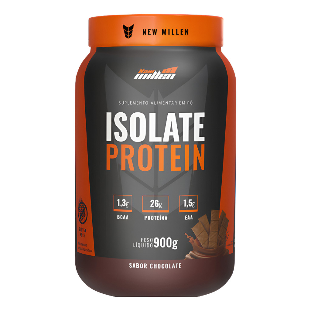 Proteína Isolada New Millen Isolate Protein ZERO LACTOSE Pó 900g Pote