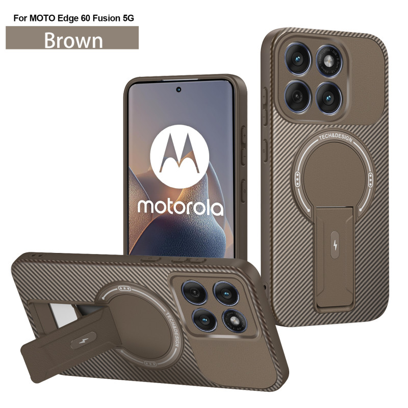 Capa De Suporte Dobrável Oculta Magnética Armadura Para Motorola EDGE 60 Fusion 