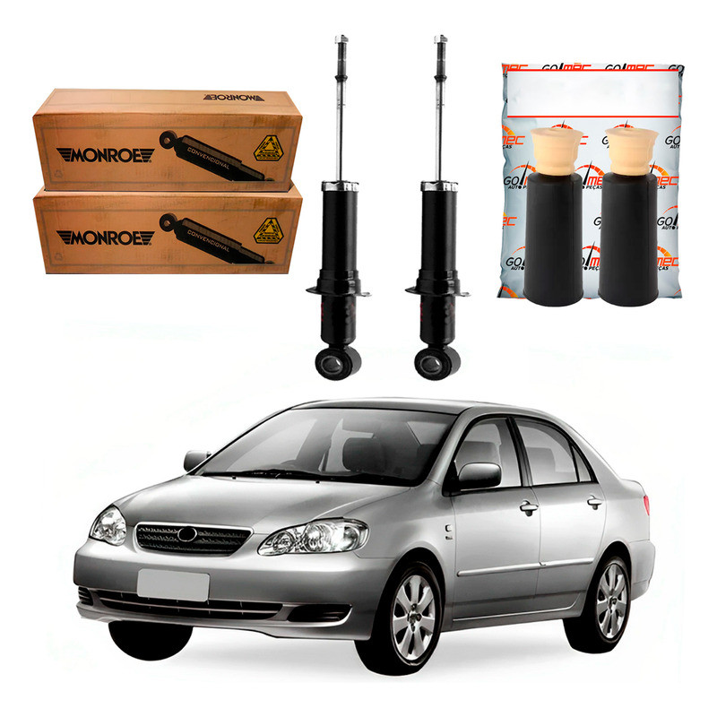 Kit Amortecedor Traseiro Corolla 1.6 1.8 2003 A 2008 em Oferta na Shopee