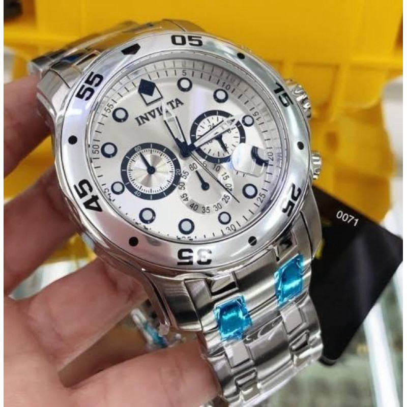 Relógio Invict Pro Diver Scuba Prata Silver, Relógio Invicta Masculino
luxo, Primeira Linha com caixa