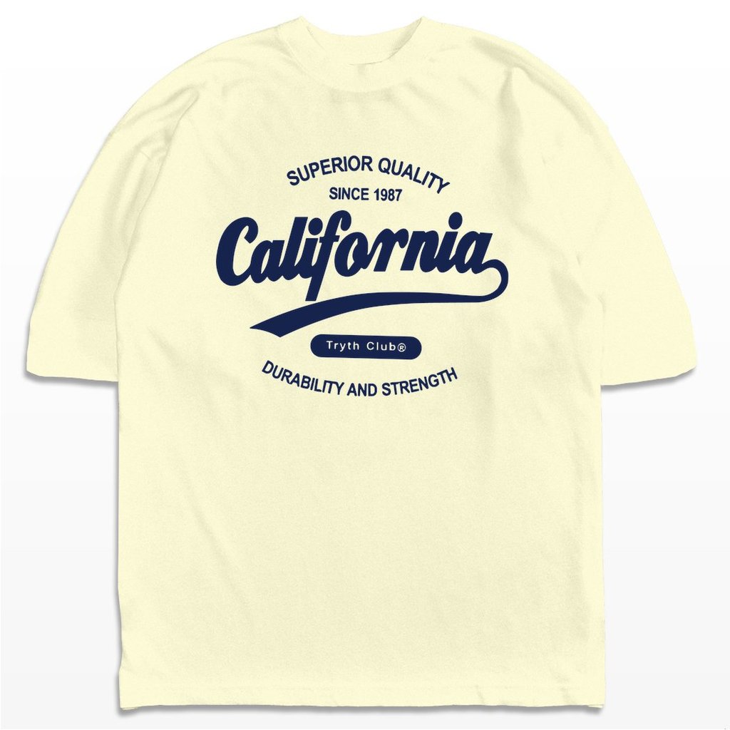 Camiseta Oversized California Since 1987 Streetwear Harajuku Aesthetic Camisa