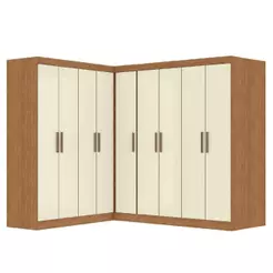 Guarda Roupas Modulado de Canto Madrid com 9 Portas Maxel
