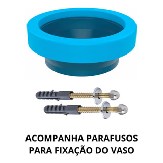 Anel Veda Cheiro Bacia Vaso Sanitário + 2 Parafusos com bucha 10mm em Oferta na Shopee