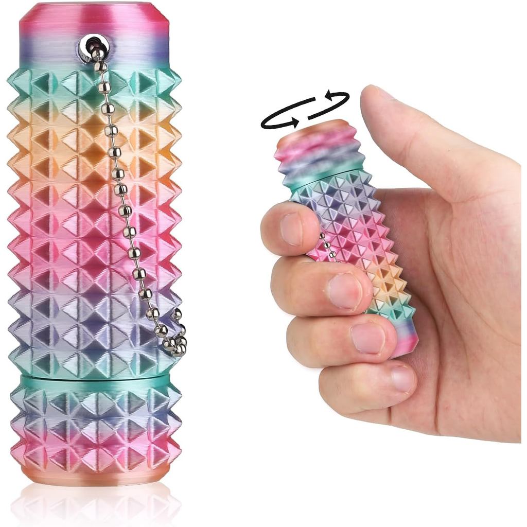 Spiky Grip Stim Fidget Spinner Chaveiro Tamanho De Bolso 3D Impresso Brinquedo De Massagem Duro E Espetado Para Alívio D