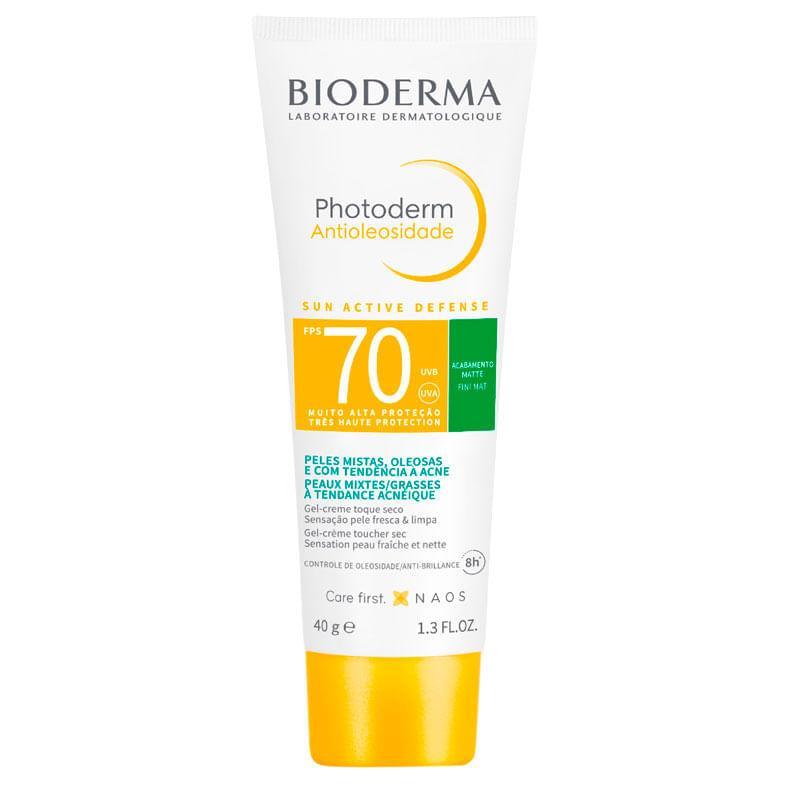 Protetor Solar Facial Bioderma Photoderm Antioleosidade Sun Active Defense FPS70 Sem Cor 40g em Oferta na Shopee