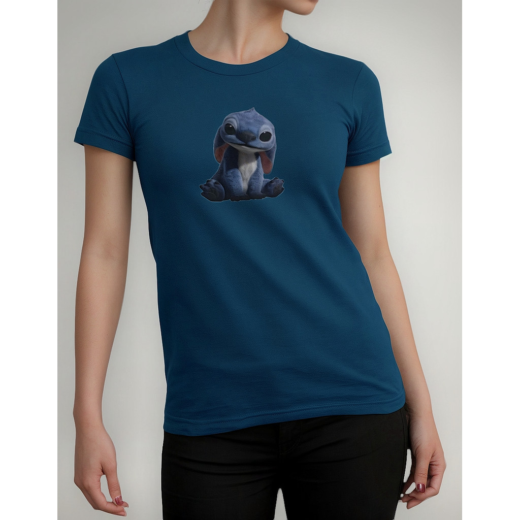 Camiseta Unissex T-shirts Stitch Filme Realista Camisa Moda