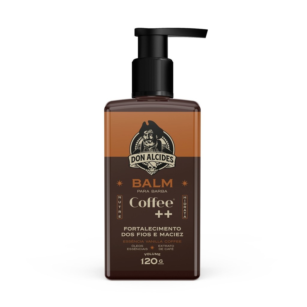 BALM HIDRATANTE PARA BARBA DON ALCIDES COFFEE++ 120G PROMOÇÃO
