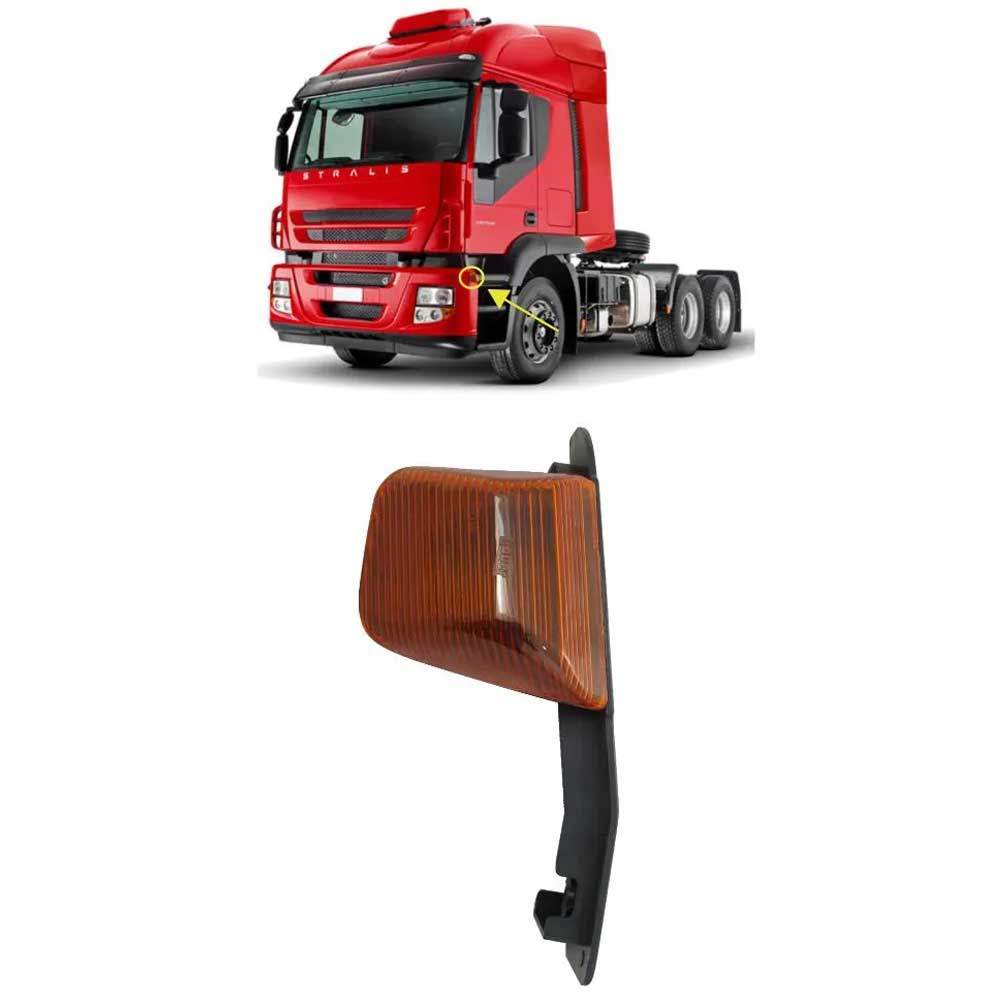 LANTERNA ESQUERDA LATERAL PARACHOQUE STRALIS 2004 A 2007/NOVO STRALIS APÓS 2008 504250958 em Oferta na Shopee