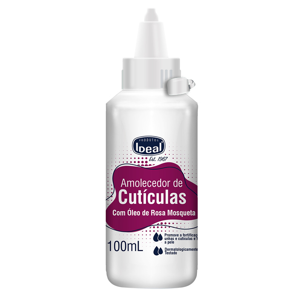 Amolecedor de Cutículas Ideal com Óleo de Rosa Mosqueta 100ml