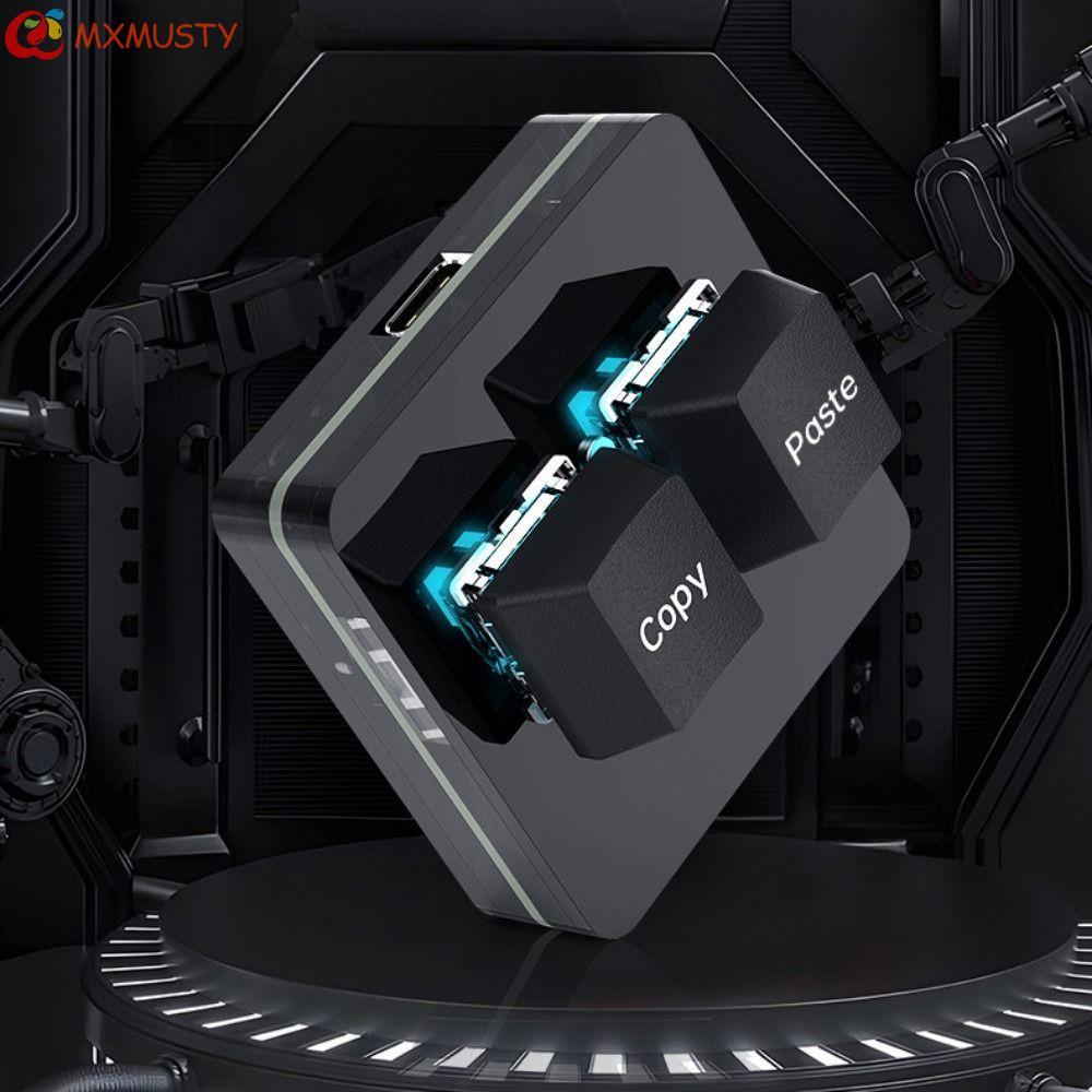 MXMUSTY Mini Teclado Personalizado Com 2 Teclas , Acrílico Pasta De Cópia , Chave Mecânica , De