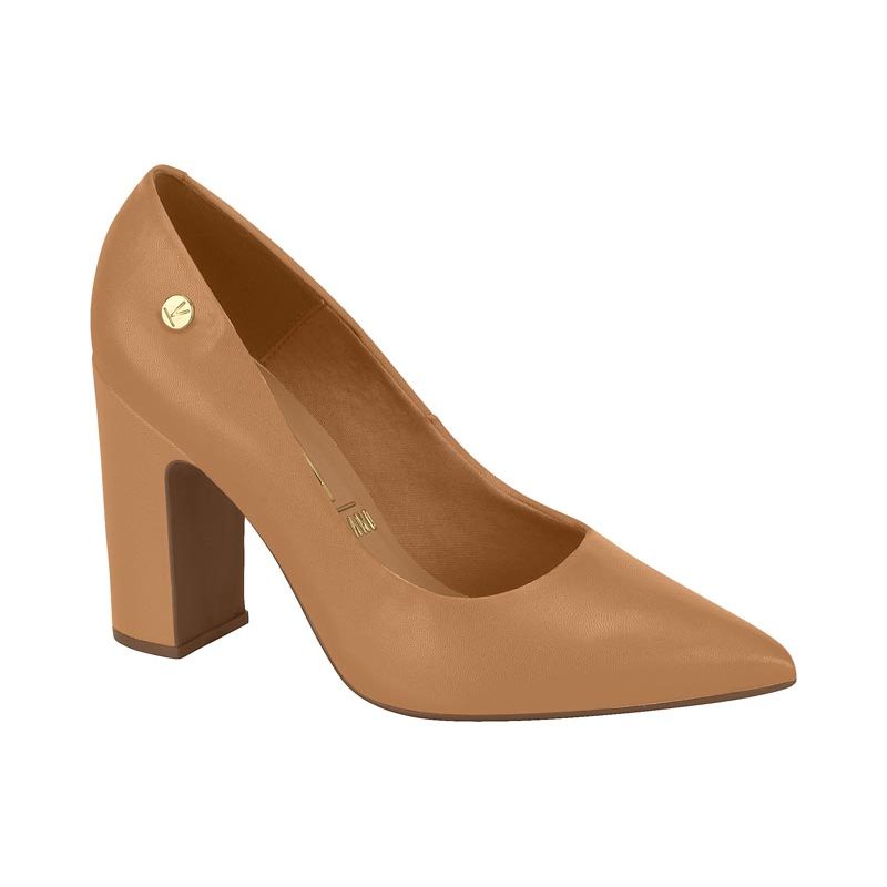 Scarpin Vizzano Feminino Salto Bloco Alto Bico Fino Conforto Original · foto 2