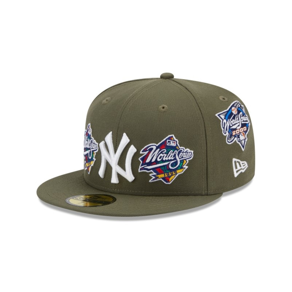 BONÉ NEW ERA 59FIFTY NEW YORK YANKEES OLIVE — WORLD SERIES |FECHADO (FITTED) ORIGINAL