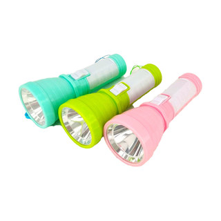 Lanterna de plástico com bateria AA, 1W, ultra-brilhante, modelo 8028 para a África, disponível em várias cores QNYM