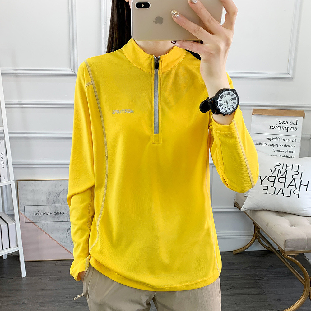 Ao ar livre leve protetor solar roupas de secagem rápida feminino manga comprida lazer esportes estiramento correndo mon