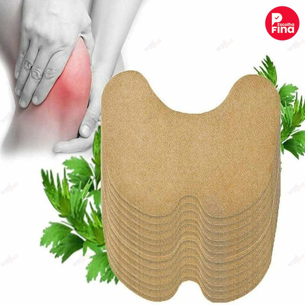 Emplasto Herbal Ervas Chinesas Alivia Dores Musculares Joelho Pescoço Braço 10 Adesivos