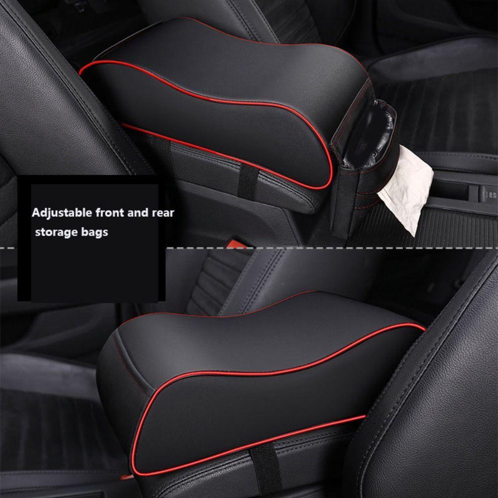 Almofada De Apoio De Braço Para Carro  , Proteção Automática Espessa De Couro , Antiderrapante Com Tapete Protetor