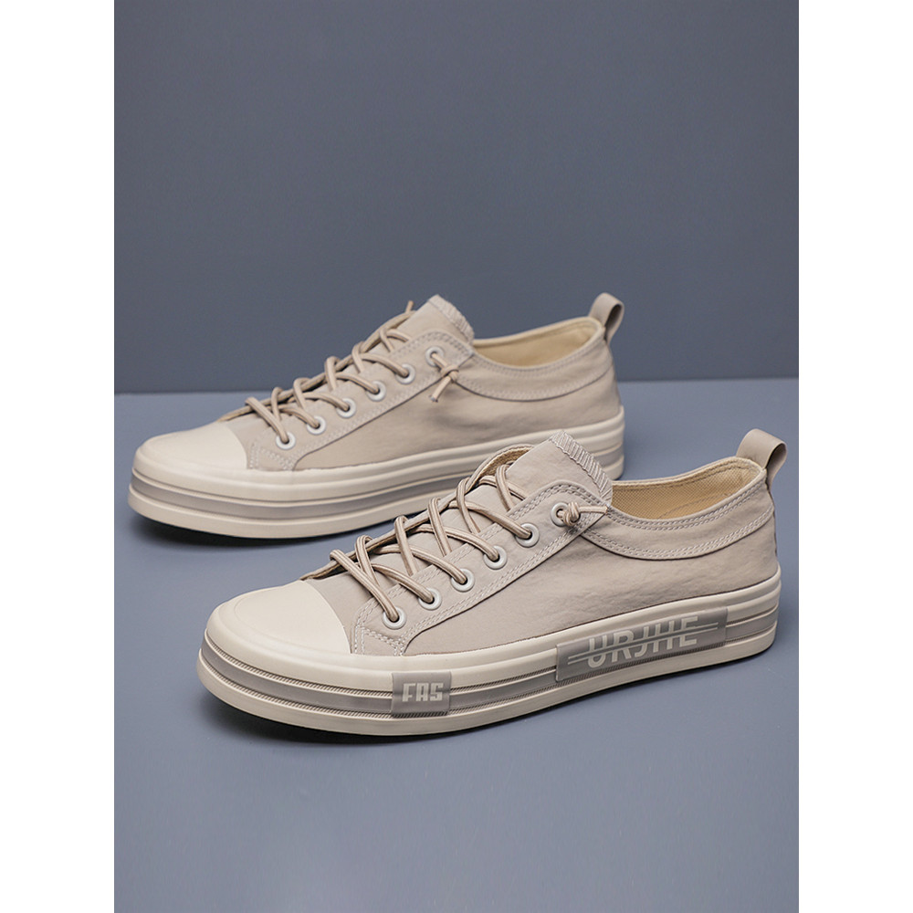 2026 novo estilo sapatos masculinos primavera respirável sapatos casuais sapatos de lona masculinos tênis de sola grossa