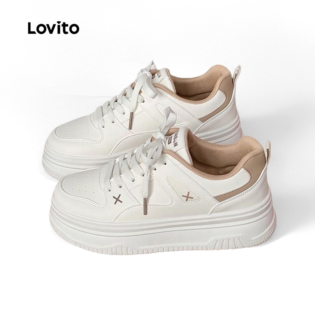 Lovito Tênis Casuais Clássicos E Versáteis De Moda Coreana Para Uso Diário Ao Ar