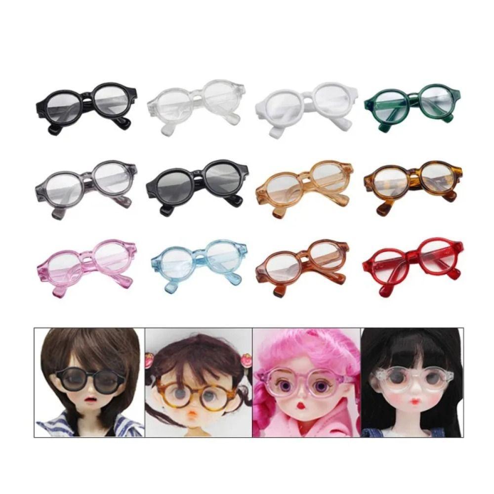 Óculos Transparentes Redondos SUNDANCE , Plásticos Acessórios Para Bonecas Em Cores Doces , Plástico
