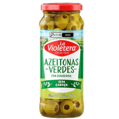 La Violetera Azeitona verde sem caroço 160g