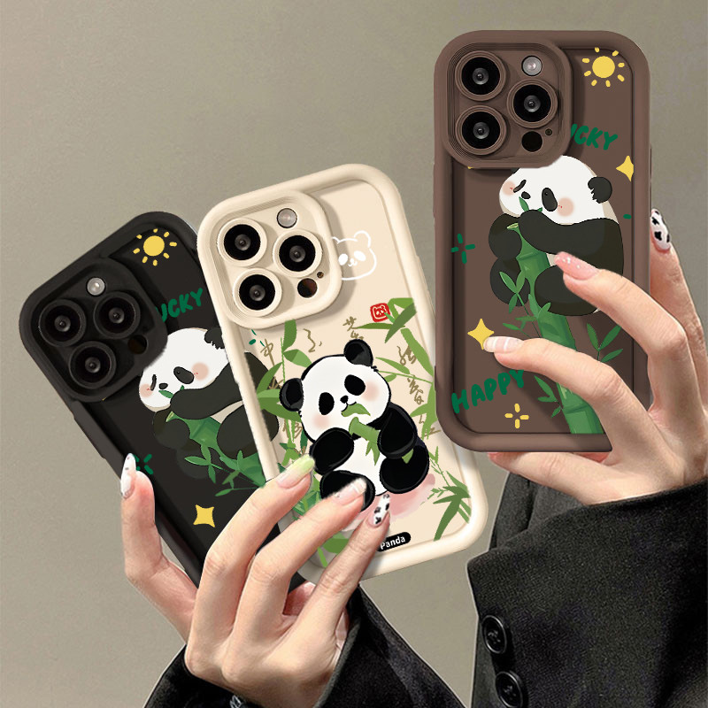 Sorte Bambu Panda Padrão Caso De Telefone Compatível Para Samsung A15 A21S A22 A23 A24 A25 A31 A32 A33 A34 Engraçado Imp