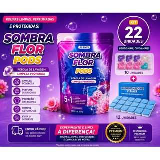 Kit Lavagem Completa 12 Pastilhas Limpa Máquina + 10/20  Cápsulas Lavanderia Perfume Duradouro