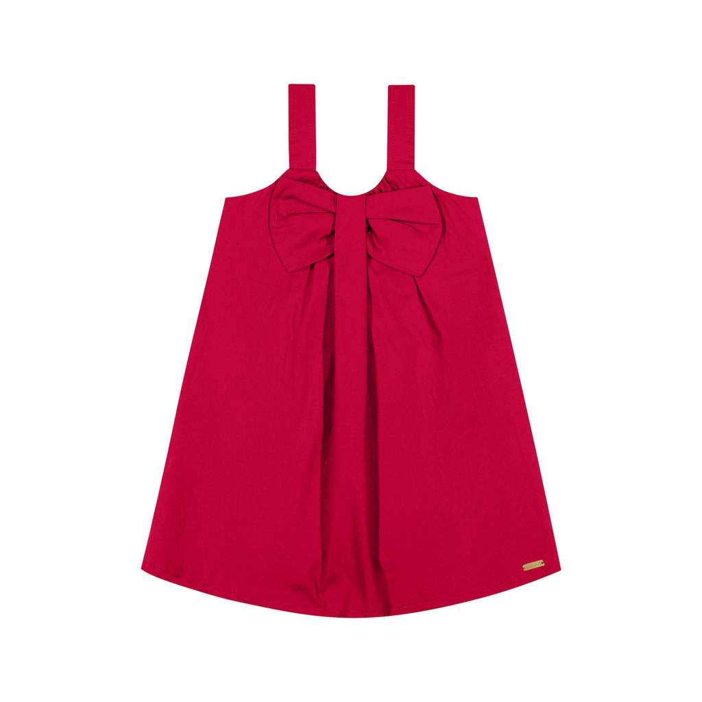 Vestido Infantil Menina Maxi Laço Colorittá Vermelho
