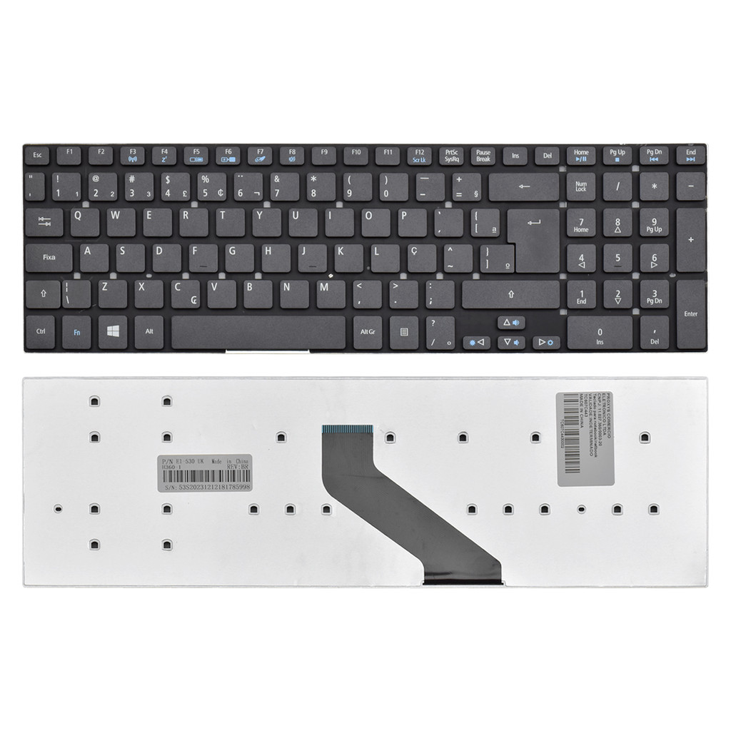 Teclado para Notebook Acer Aspire E5-571G-52B7 ABNT2 - UK Style