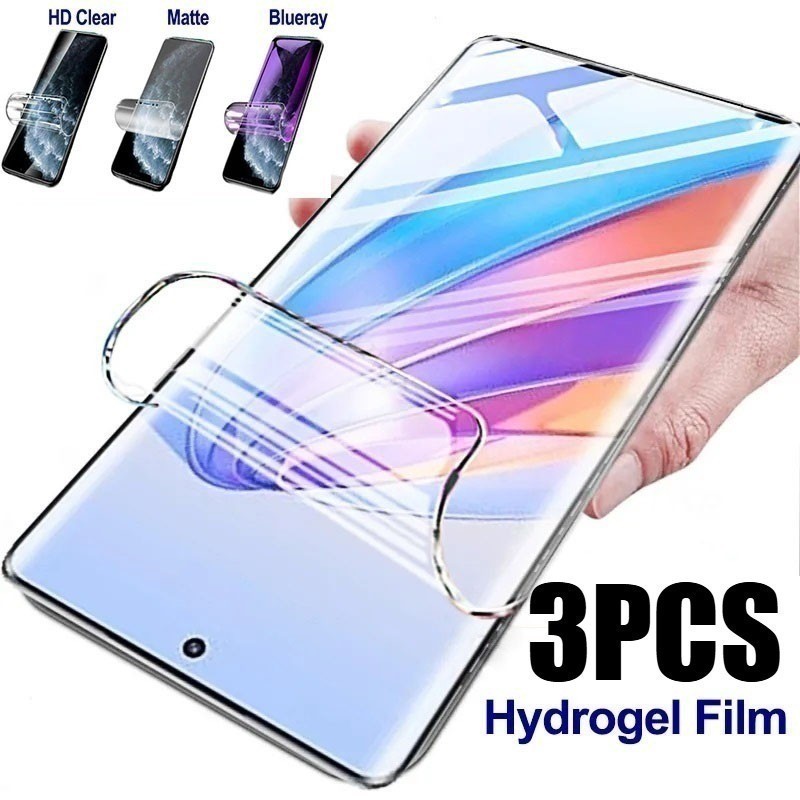 Filme De Hidrogel Macio Anti-Luz Azul De 3 Unidades Para Samsung Galaxy A02 A03 A04 A06 A05 A07 A10 A12 A13 A14 A15 A16 