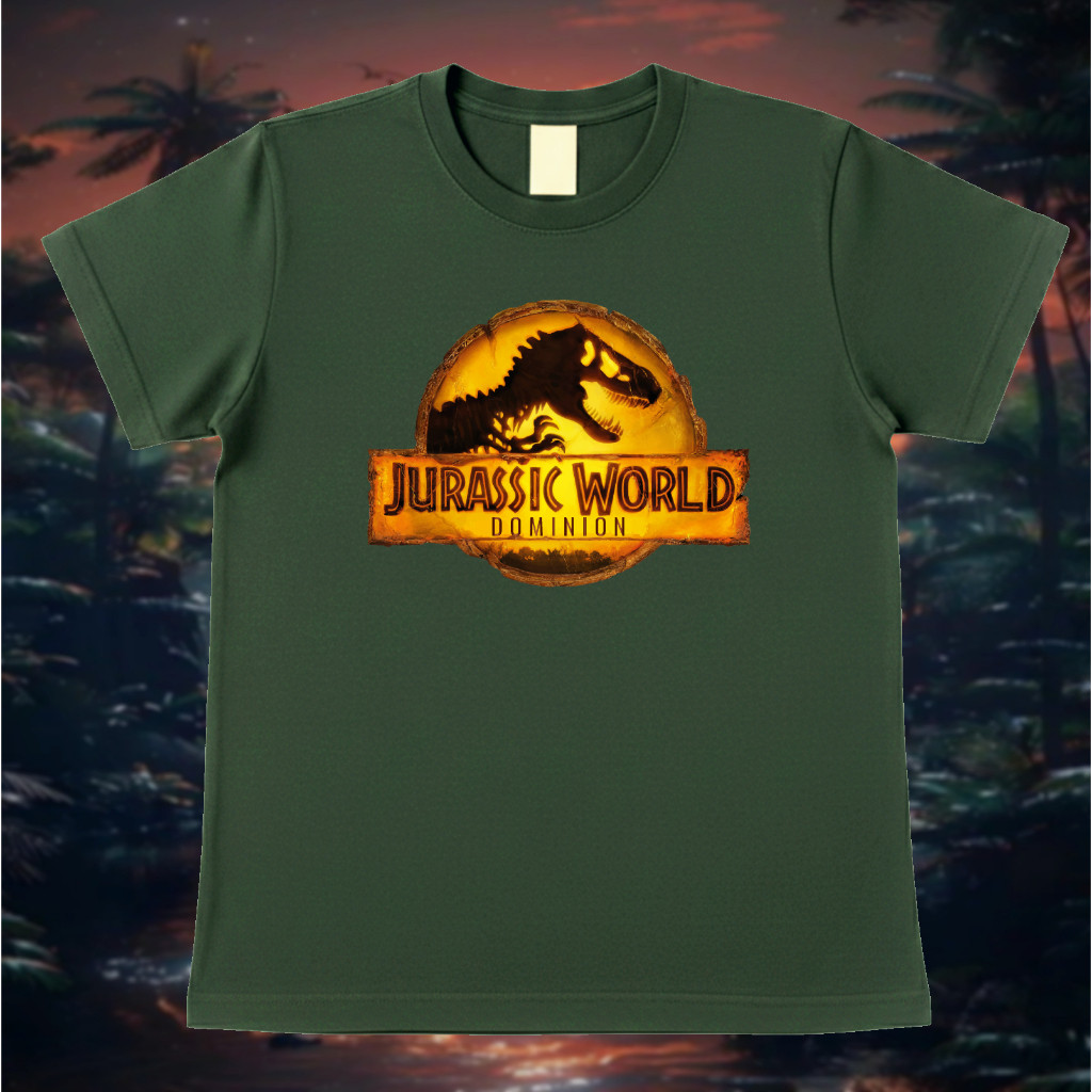 Camisa Camiseta Personalizada Jurassic Park / Dinossauro / algodão FIo 30.1