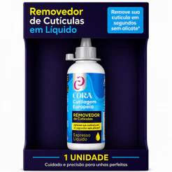 Removedor Cutícula 15 Segundos Kinq Expresso Líquido Cutilagem Europeia 100m - Cora