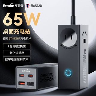 Intman PD65W Nitreto de Gálio Desktop Carregamento Compacto Viagem Inteligente Tomada de Carregamento Rápido com USB com