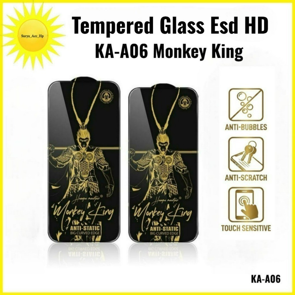 (MIN 10 PCS) Vidro Temperado Esd HD KA-A06 Monkey King Para Samsung A01 A01 Core A27 5g A5 2017 A6 2018 A8 2018 A9 2018 