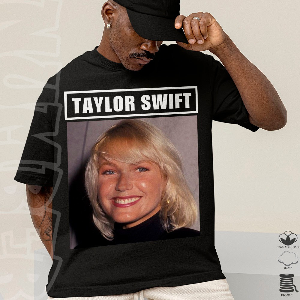[Camiseta Premium em Algodão Puro]TT oversized estilosa meme taylor swift xuxa masculina feminina em algodao