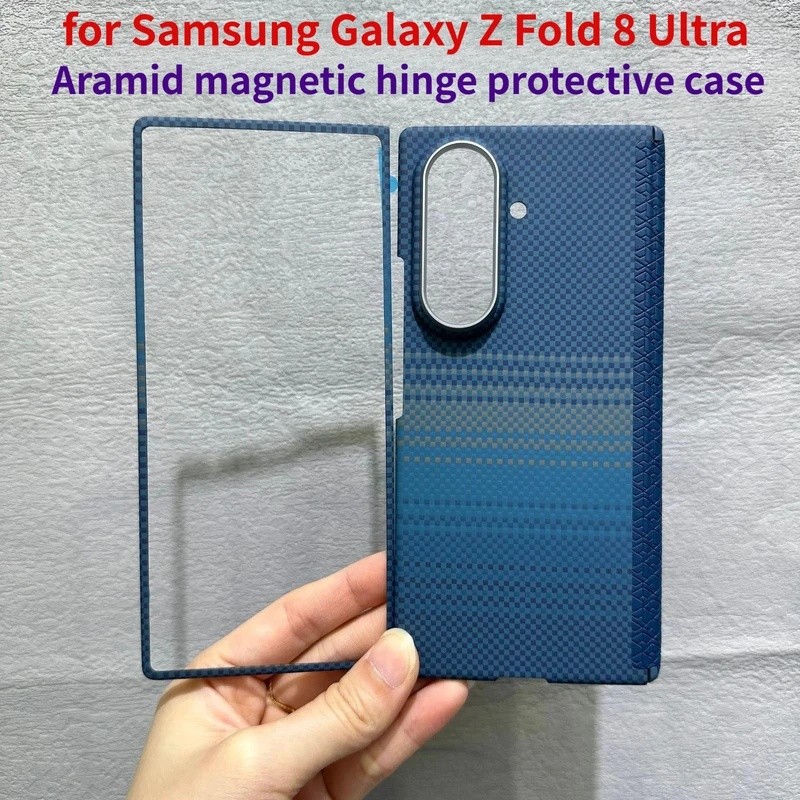 Capa Protetora De Dobradiça Magnética De Aramida Para Samsung Galaxy Z Fold 8 Ul