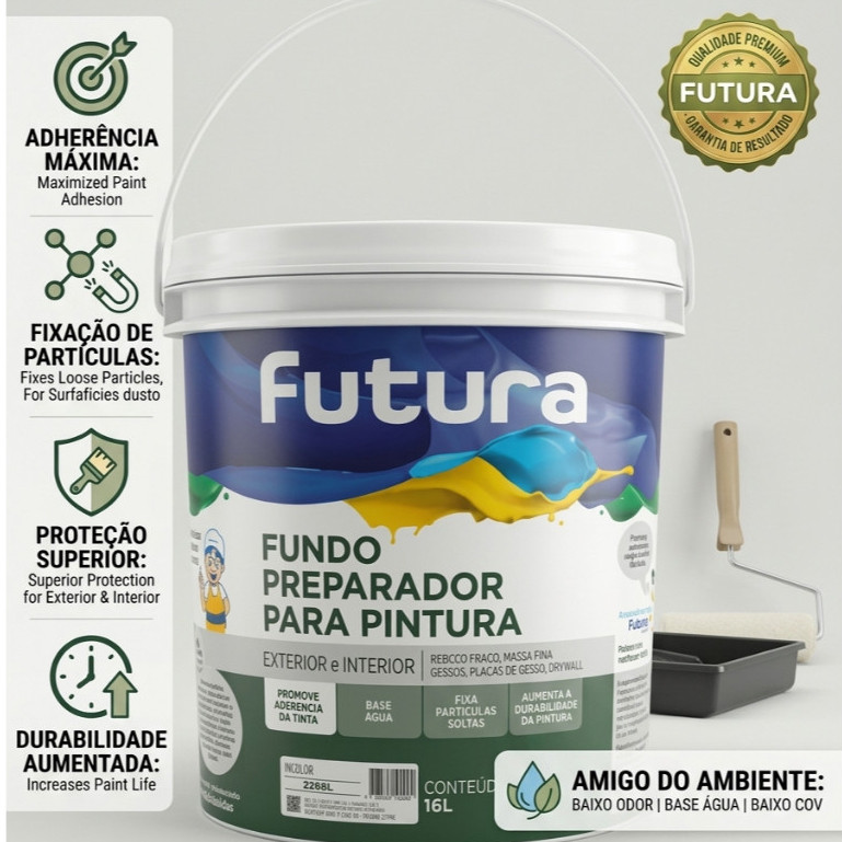Fundo Preparador Parede 16L Futura