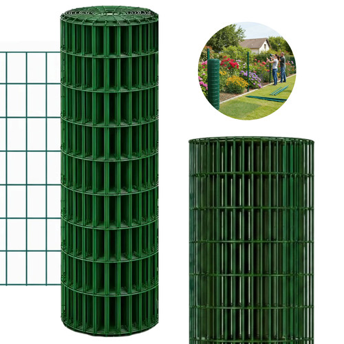 Tela Soldada Morlan Cercamax 1x25m Verde Revestida Em PVC Reforçada