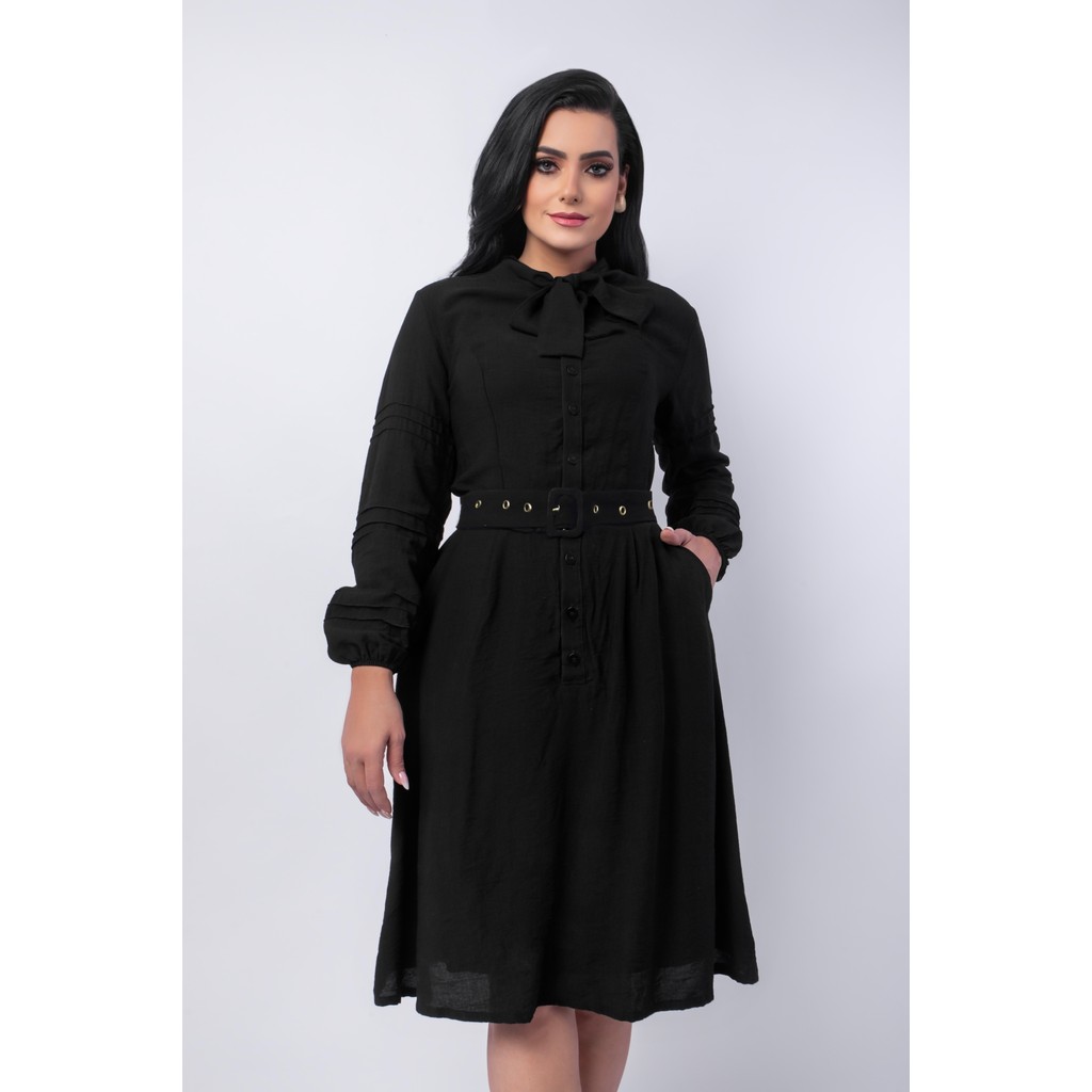 VESTIDO VECCHI JEANS MODA EVANGÉLICA EXCLUSIVA (250209) VESTIDO EXECUTIVO
