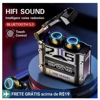 Fones De Ouvido M25 TWS Sem Fio Bluetooth Touch Control Redução De Ruído Estéreo.