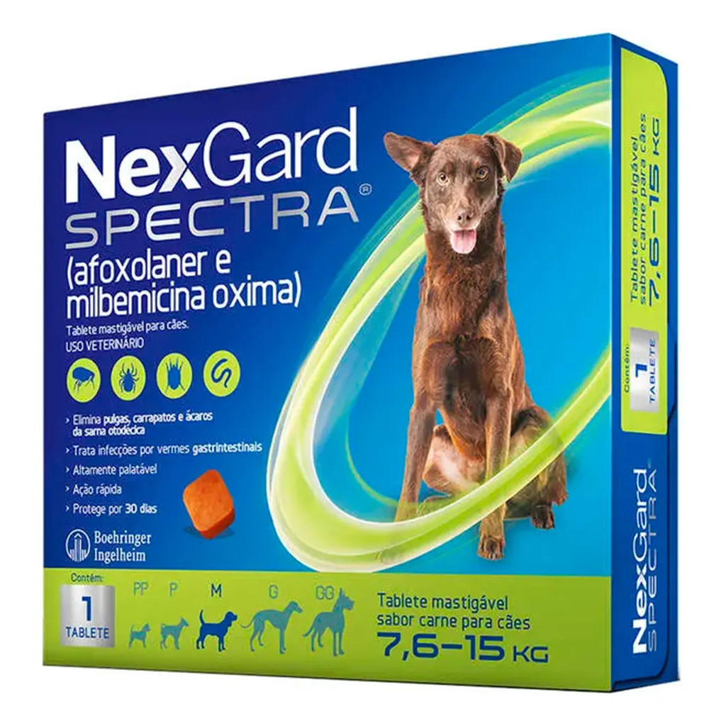 Nexgard Spectra Cachorro 7,6 Kg A 15 Kg