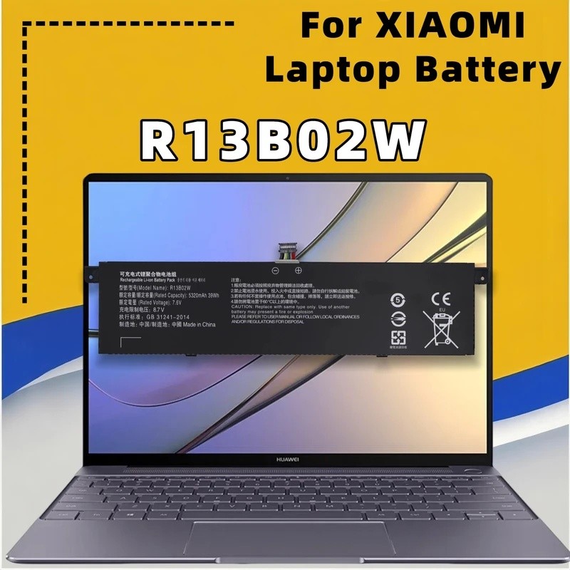 Bateria FRLESUI R13B02W R13B01W Para Laptop Xiaomi Mi Air 13.3 " Série Tablet PC