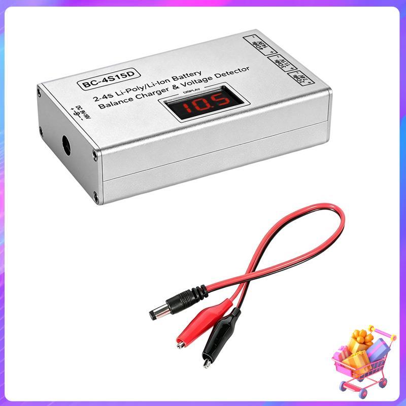 [Bom Negócio] BC-4S15D Para Bateria RC Compatível Com Display Digital LCD De Lítio Lipo Carregador De Equilíbrio Detecto